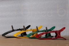Juego pinzas electrocardiógrafo.
